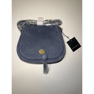 Nanette Lepore Genuine Leather Crossbody Purse Blue